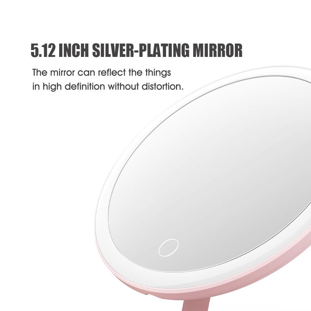 Дзеркало для макіяжу DOCO Pro LED Makeup Mirror Pink (M002) 