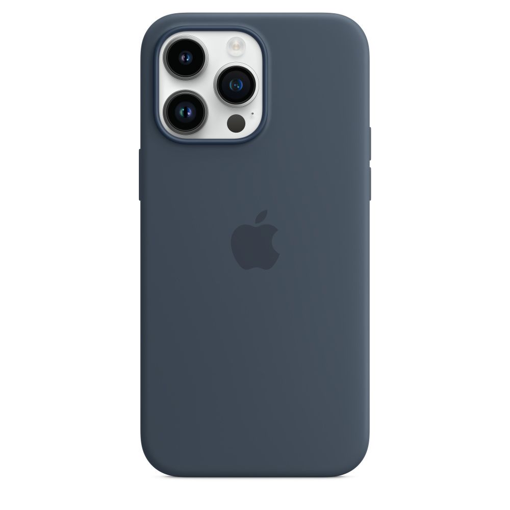 Чохол Silicone Case з MagSafe для Apple iPhone 14 Pro Max (Stormblue) ААА