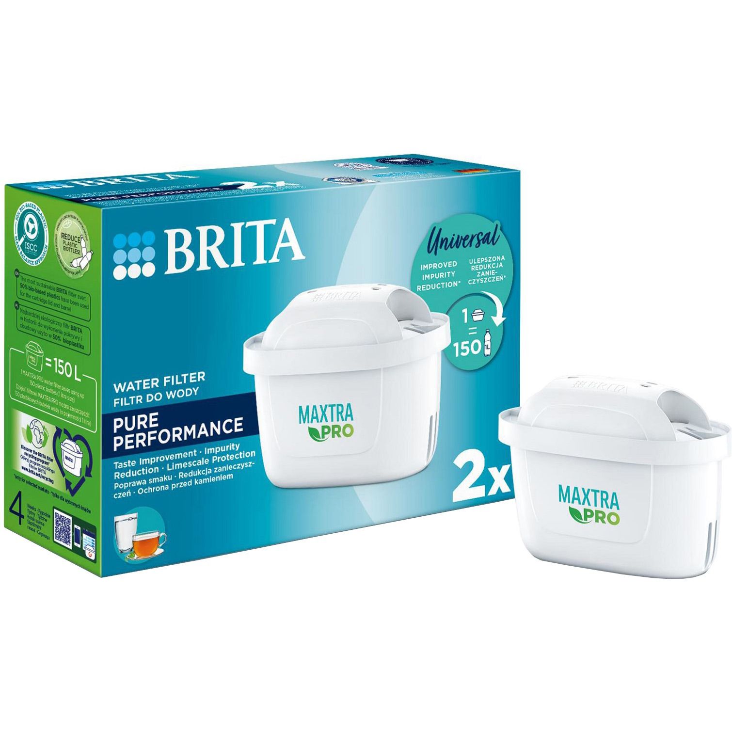 

Змінний фільтр для глечика Brita MXPro 2шт (1051753)