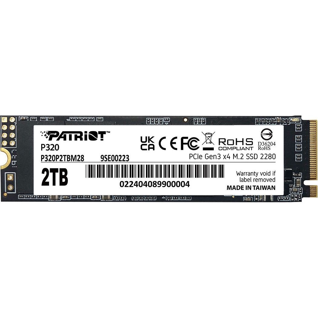 

SSD накопитель Patriot P320 2TB M.2 NVMe (P320P2TBM28)