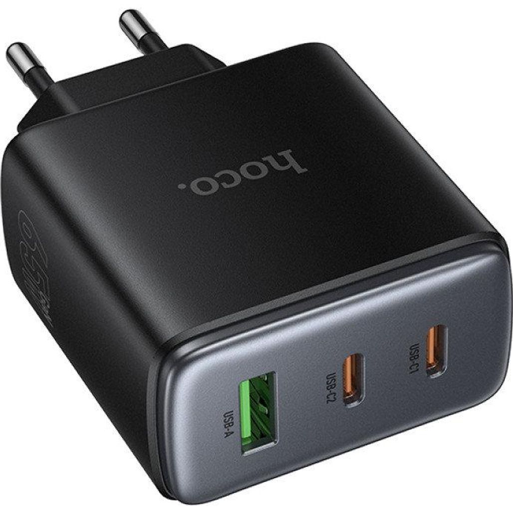 

Сетевое зарядное устройство Hoco C160A Upgrade PD65W Black (6942007672009)