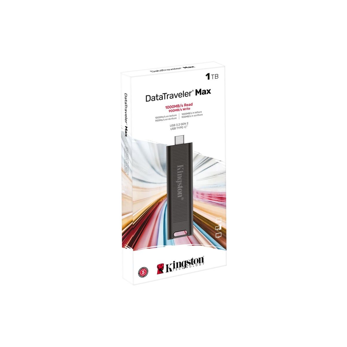 USB флеш-накопитель Kingston 256 GB DataTraveler Max USB 3.2 Type-C (DTMAX/256GB) [83517] 