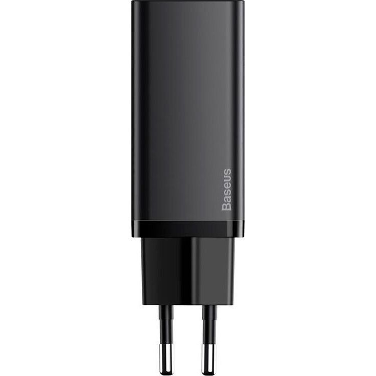 Мережевий зарядний пристрій Baseus GaN2 Lite Quick Charger C+U 65W Black (CCGAN2L-B01)