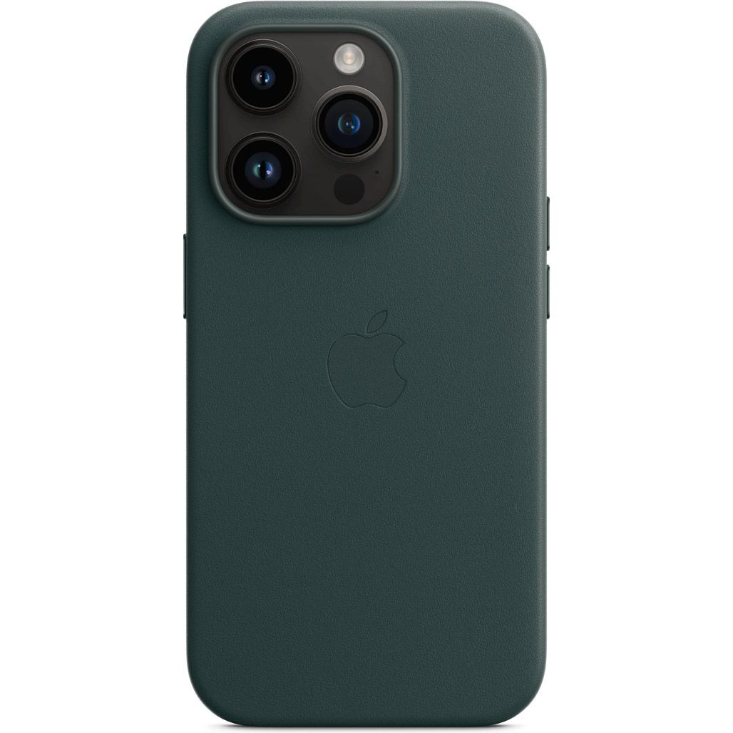 

Чохол Apple Leather Case with MagSafe для Apple iPhone 14 Pro Forest Green (MPPH3)