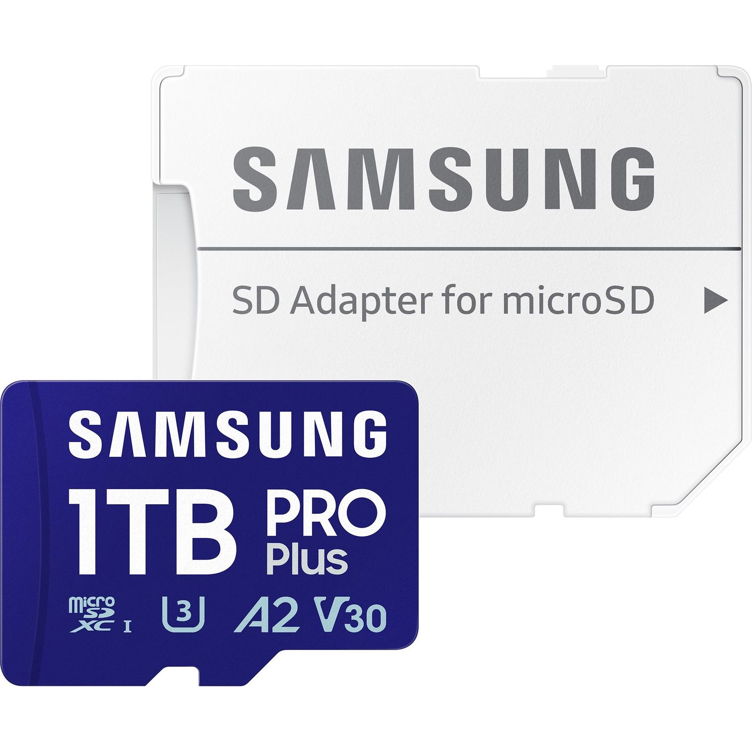

Карта пам'яті Samsung microSDXC PRO Plus 1TB Class 10 UHS-I U3 V30 A2 + SD Adapter (MB-MD1T0SA/EU)