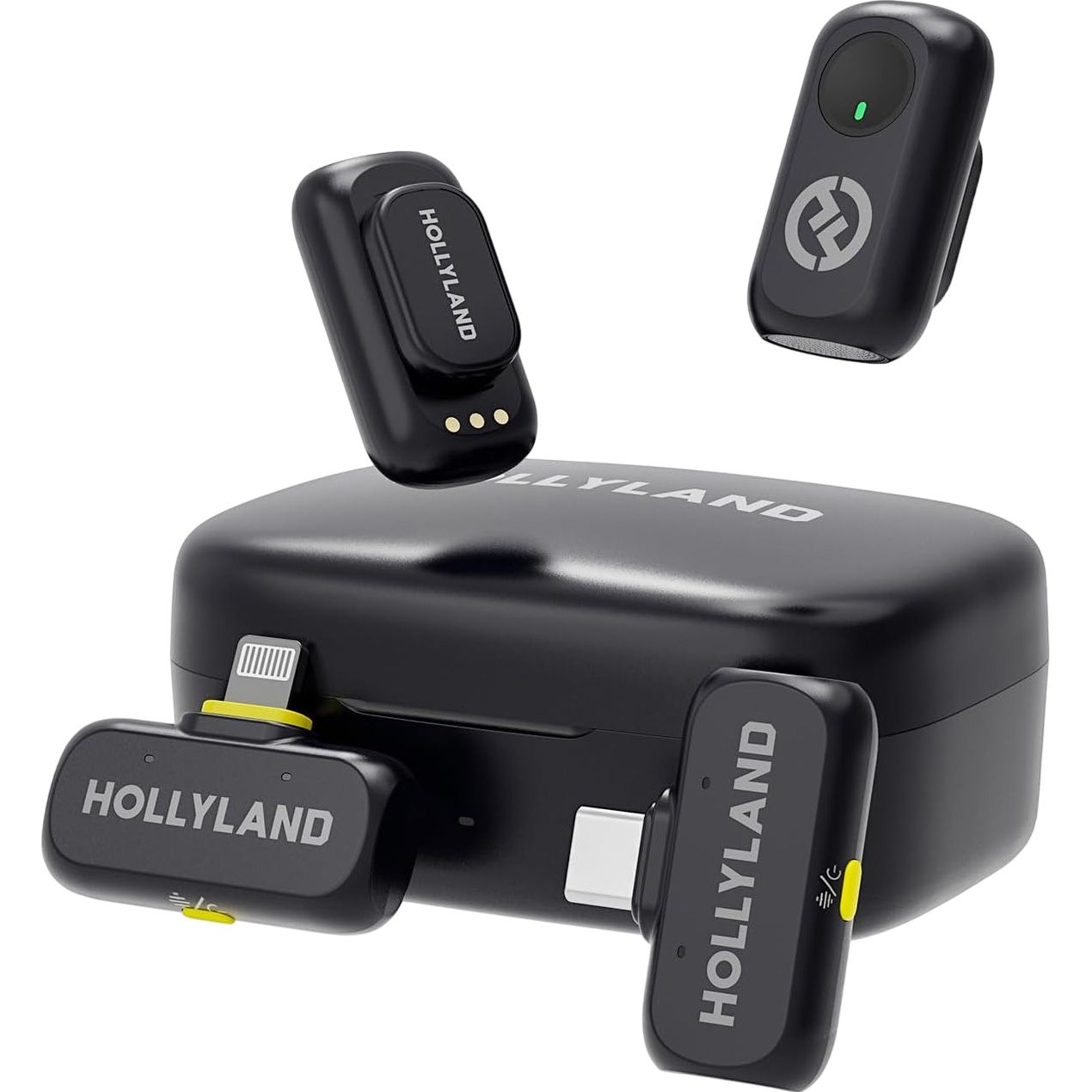 

Микрофонная радиосистема Hollyland LARK A1 Combo 2TX + RX/Lightning + RX/USB-C Space Gray