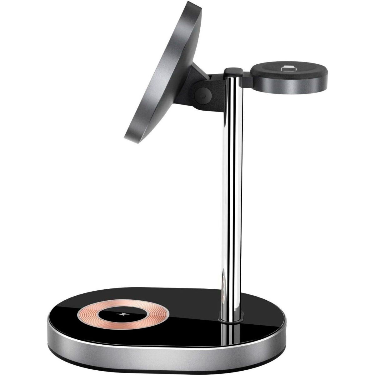 Бездротовий зарядний пристрій WiWU Wi-W003 3 в 1 Wireless Charger with MagSafe Black