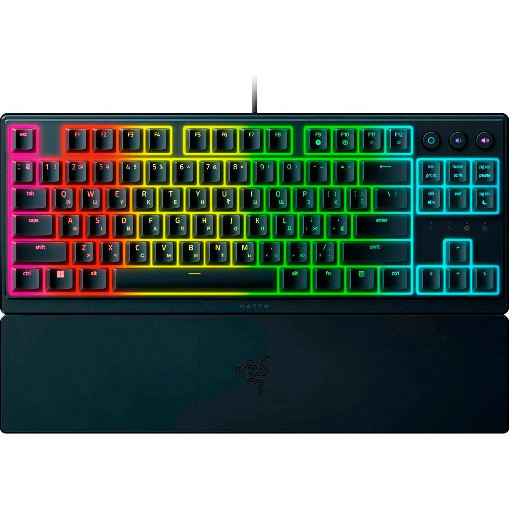 

Клавиатура Razer Ornata V3 TKL RGB Mecha-Membrane Switch UKR (RZ03-04881800-R371)