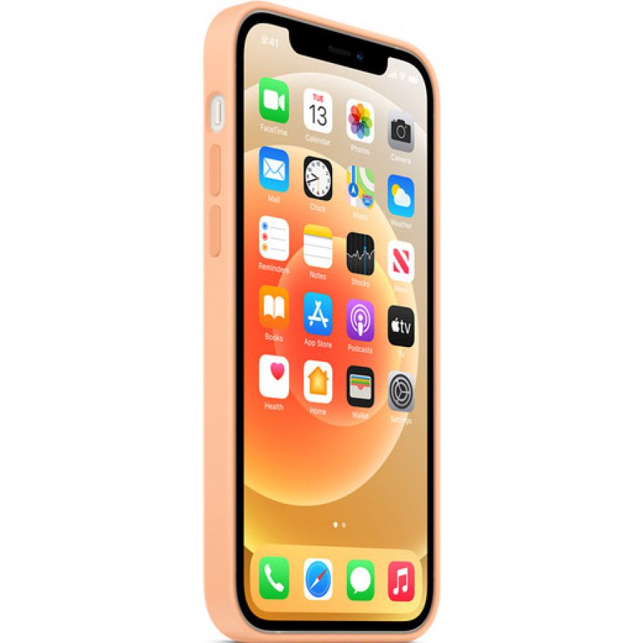 Чохол Silicone Case with MagSafe для iPhone 12 Pro Max (Cantaloupe) AAA