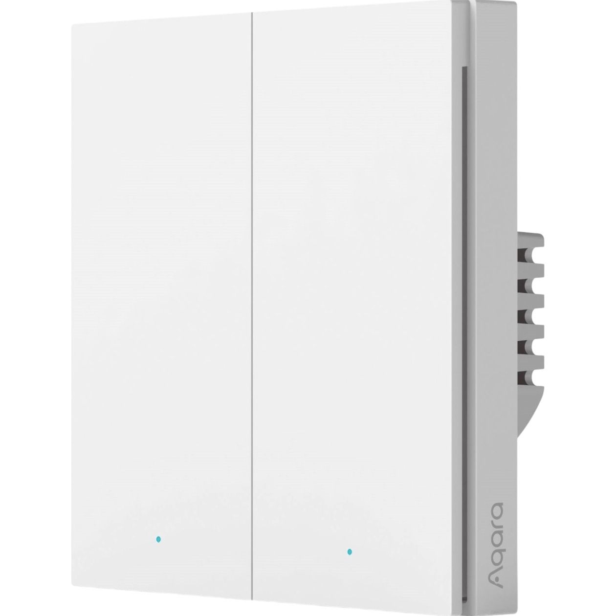 Умный выключатель Aqara Smart Wall Switch H1 White (без нейтрали, 2 клавиши) (WS-EUK02) Global EU