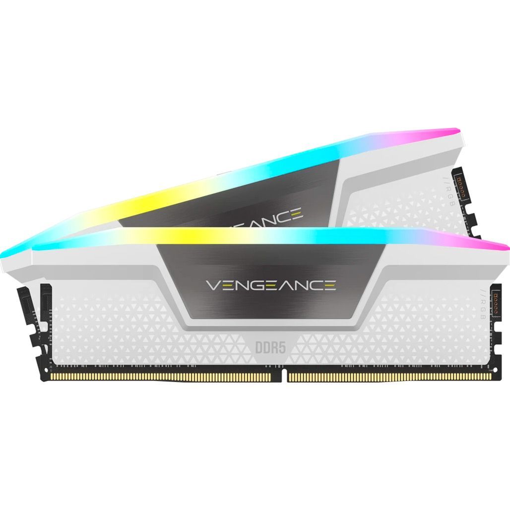 

Модуль пам'яті DDR5 Corsair Vengeance RGB 2x16GB 6000MHz White (CMH32GX5M2B6000Z30W)