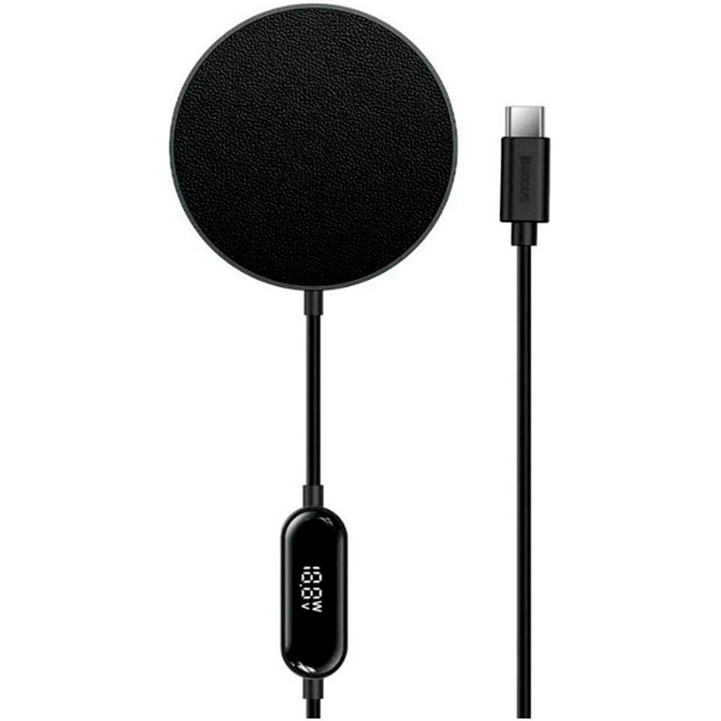 

Беспроводное зарядное устройство Baseus Simple Mini2 Magnetic Wireless Charger 15W Black (CCJJ010001)