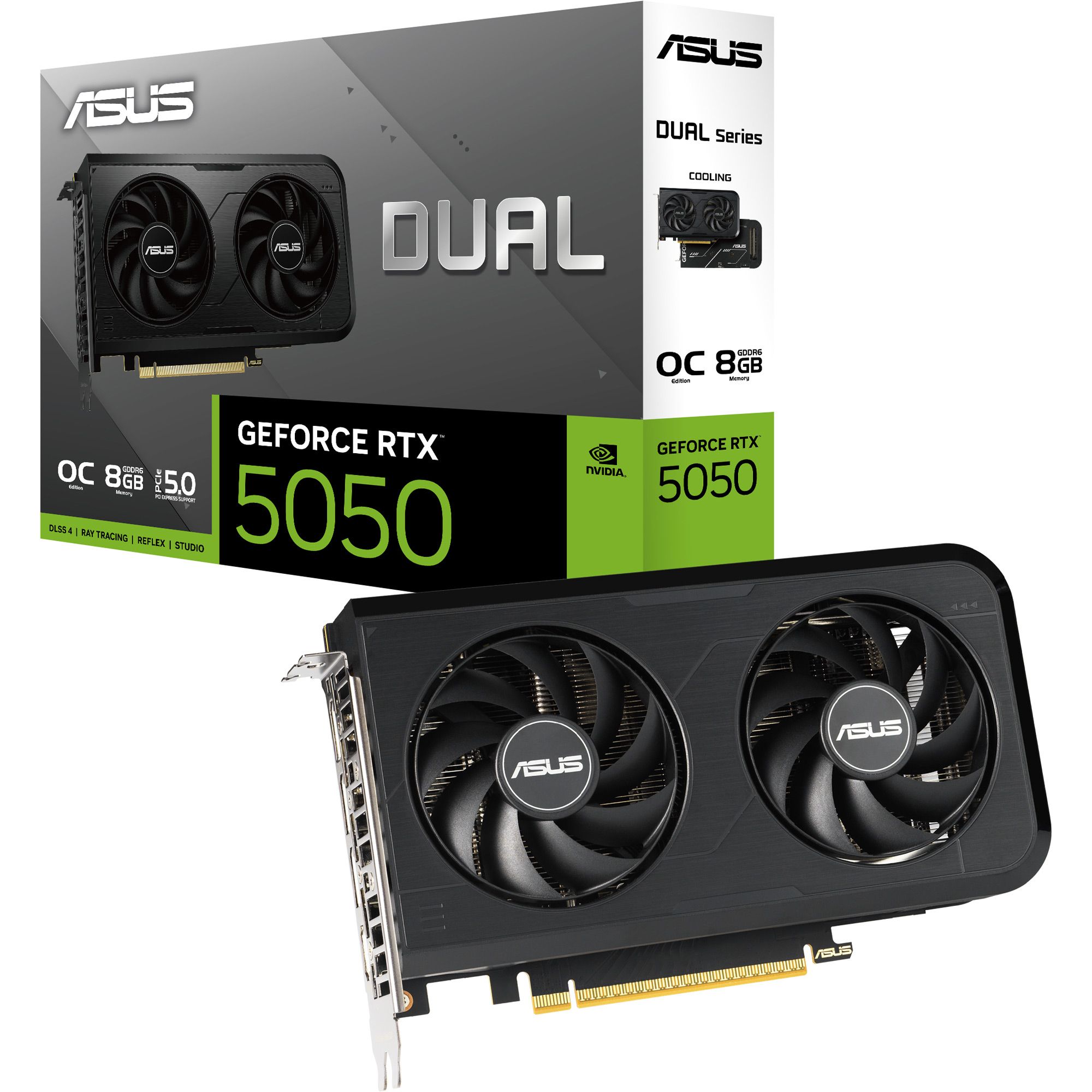 

Відеокарта Asus Dual GeForce RTX 5050 8GB OC Edition (DUAL-RTX5050-O8G) EU