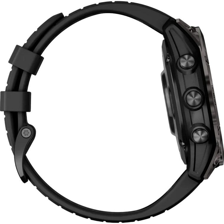Смарт-часы Garmin Fenix 7 Pro Sapphire Solar Edition 47mm Carbon Gray DLC Titanium with Black Band (010-02777-10) [86523] 