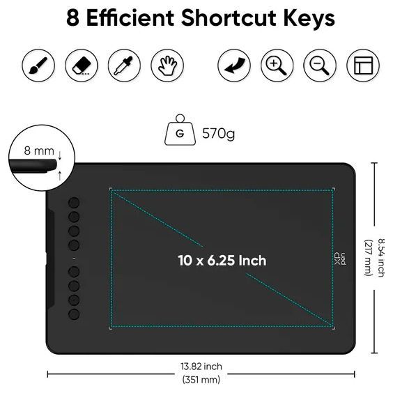 Графічний планшет XP-Pen Deco 01 V3 Black