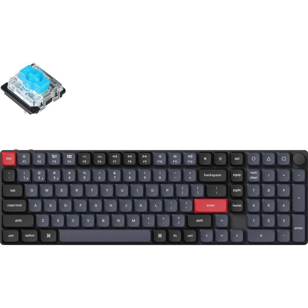 

Клавиатура Keychron K17 PRO 100 Key RGB Hot-swap Gateron MX 2.0 Blue Switch Black (K17P-H2-UA)