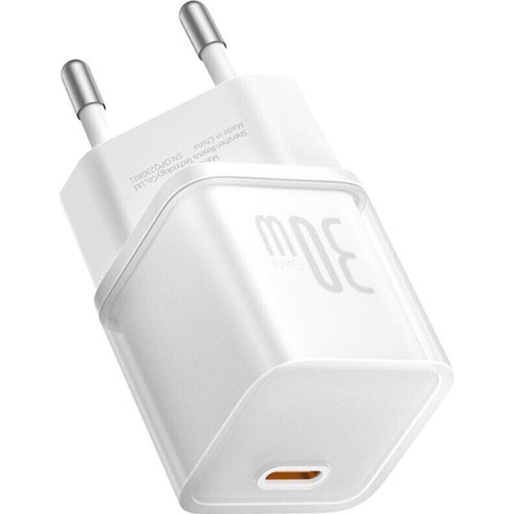 Мережевий зарядний пристрій Baseus GaN5S Fast Charger 1C 30W White (P10162504213-00) 
