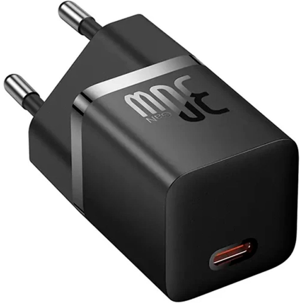 

Мережевий зарядний пристрій Baseus GaN5 Fast Charger 1C 30W Black (CCGN070401)