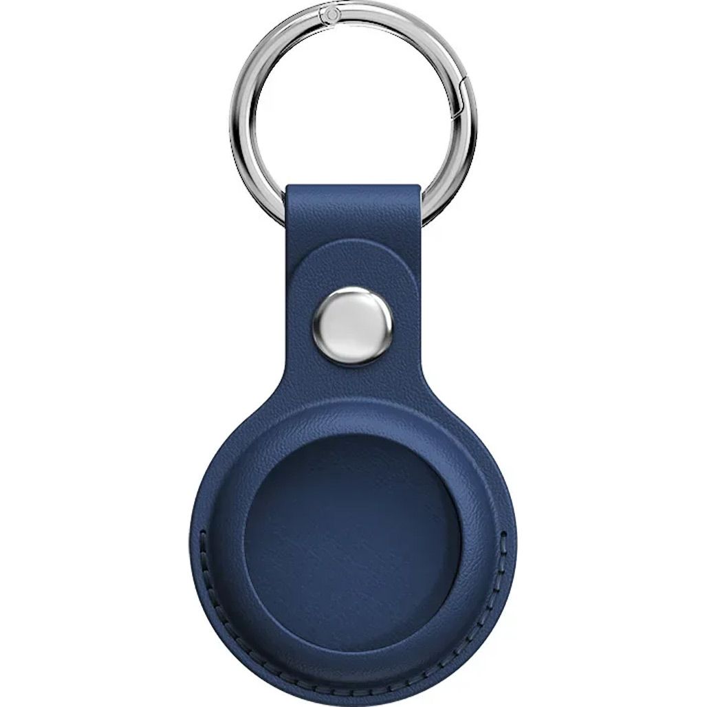 

Чохол для пошукової мітки Apple AirTag Leather Key Ring Blue HC
