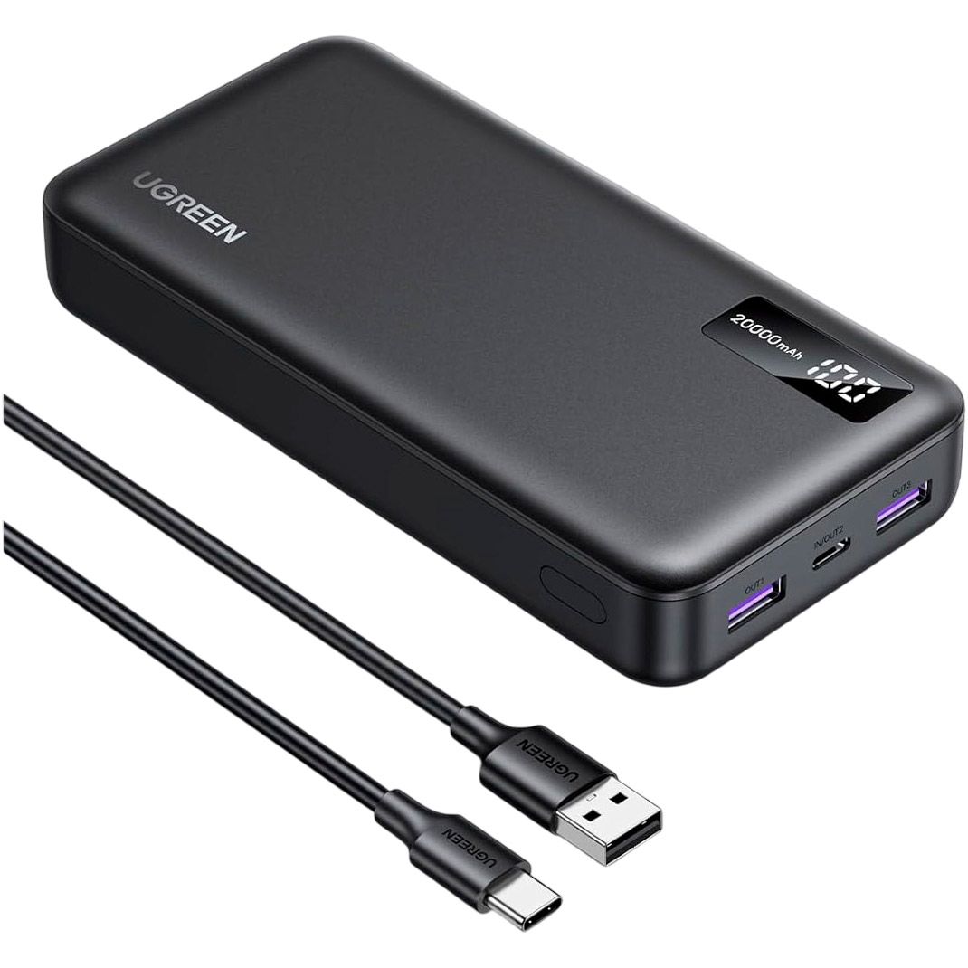 

Зовнішній акумулятор Ugreen PB312 20000mAh 22.5W Black (25683)
