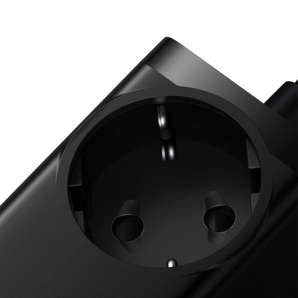 Мережевий зарядний пристрій Baseus GaN3 Pro Desktop Powerstrip 65W + Cable USB-C to USB-C Black (PSZM000901)