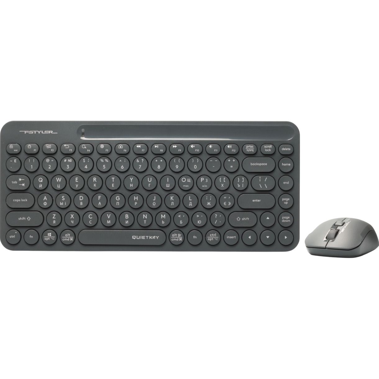 

Комплект (клавіатура + миша) A4Tech Fstyler FG3200 Air Grey