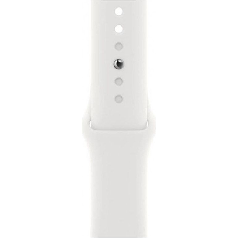 Смарт-годинник Apple Watch Series 8 45mm Silver Aluminum Case with White Sport Band S/M (MP6P3)