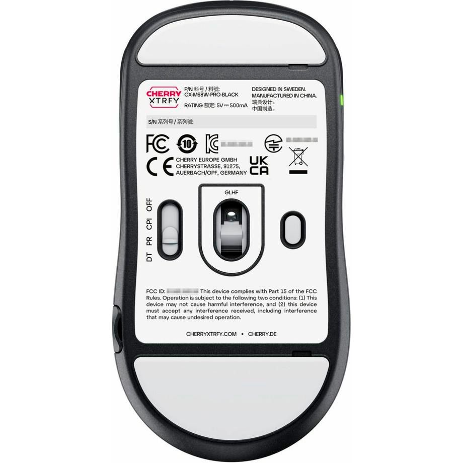 Миша Cherry Xtrfy M68 PRO Wireless Black (CX-M68W-PRO-BLACK)
