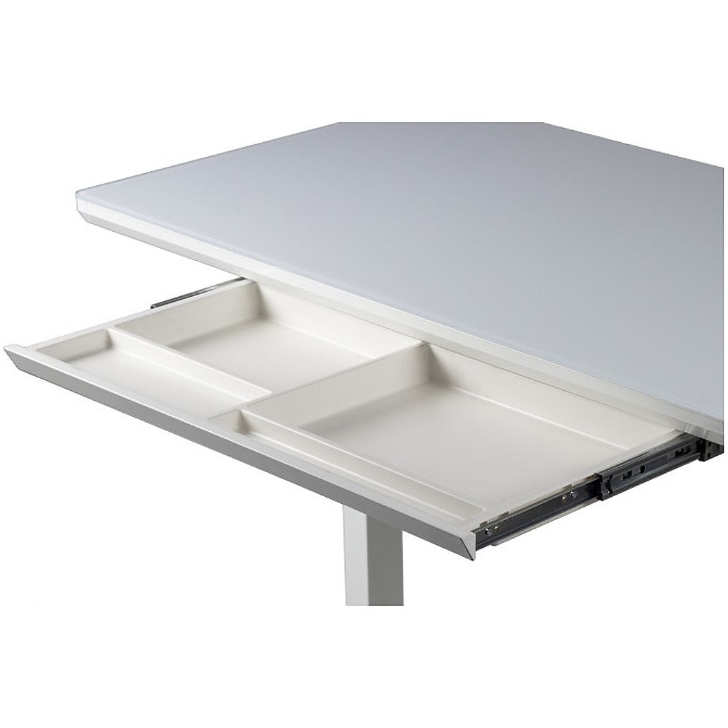 Комп`ютерний ігровий стіл Barsky StandUp White Glass (BST-12new)