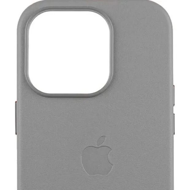 Чохол Leather Case with MagSafe для Apple iPhone 16 Pro Max Light Grey AAA 