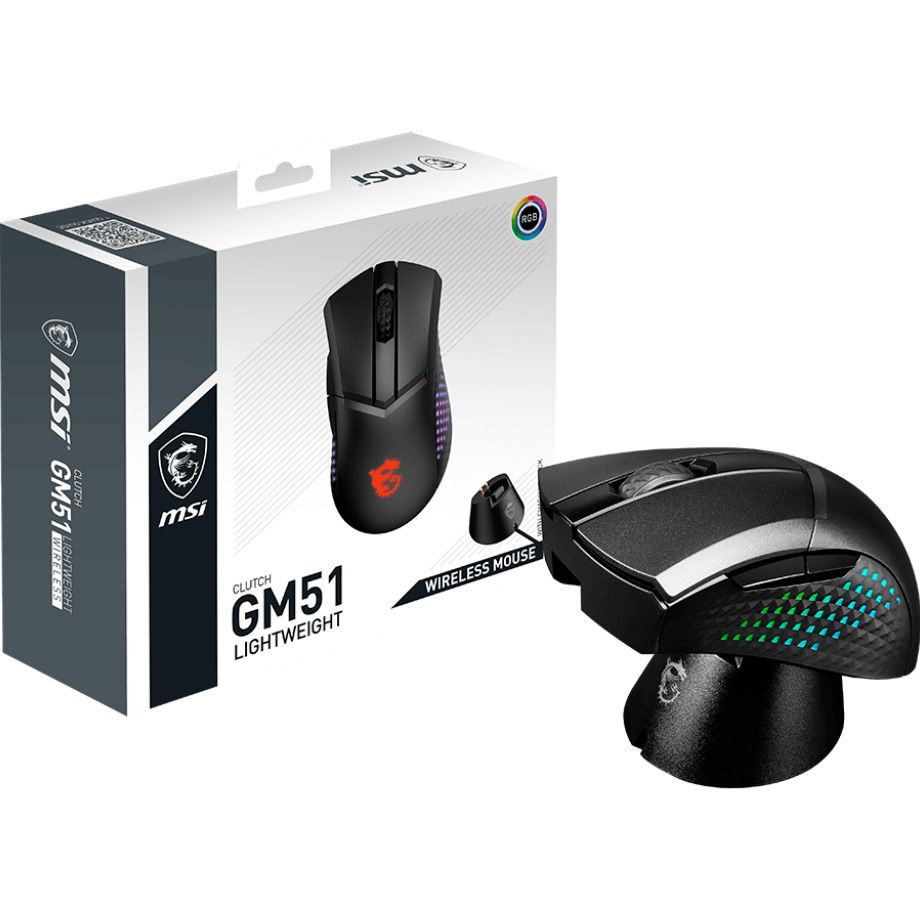 Миша MSI Clutch GM51 Lightweight Wireless (S12-4300080-C54) 
