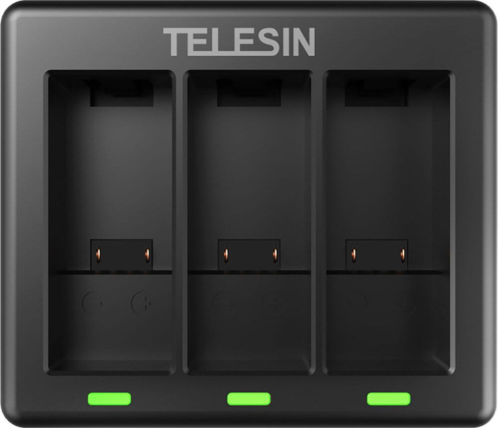Зарядний пристрій Telesin 3 Slots Battery Charger + 2 акумулятори для Hero 9/10 (GP-BTR-903)