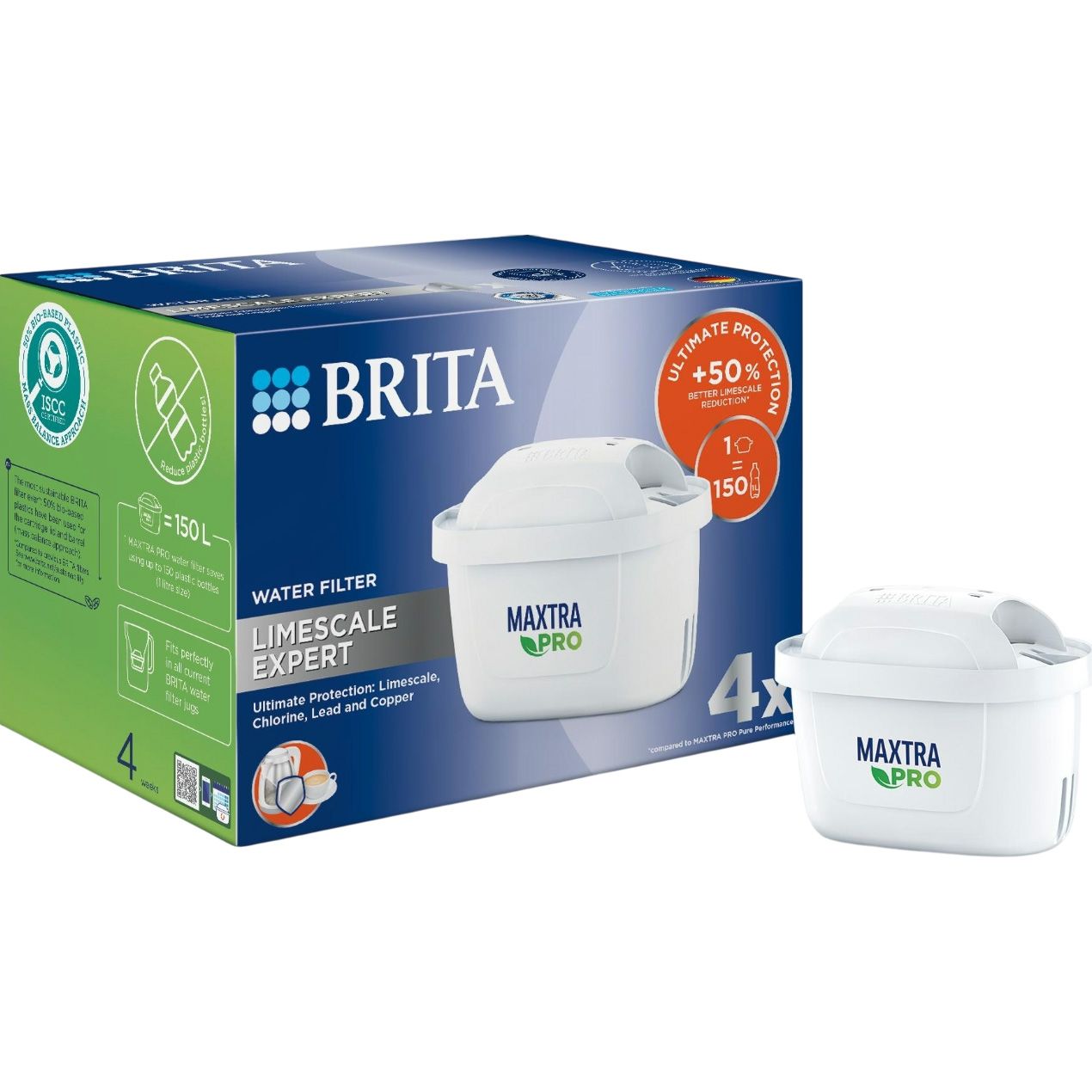 

Сменный фильтр для кувшина Brita MXPro Limescale 4 шт (1051771)