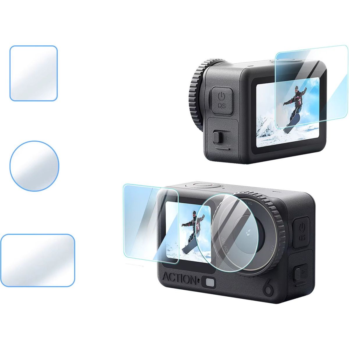 

Защитное стекло aMagisn AA36-A для DJI Osmo Action 6 1шт