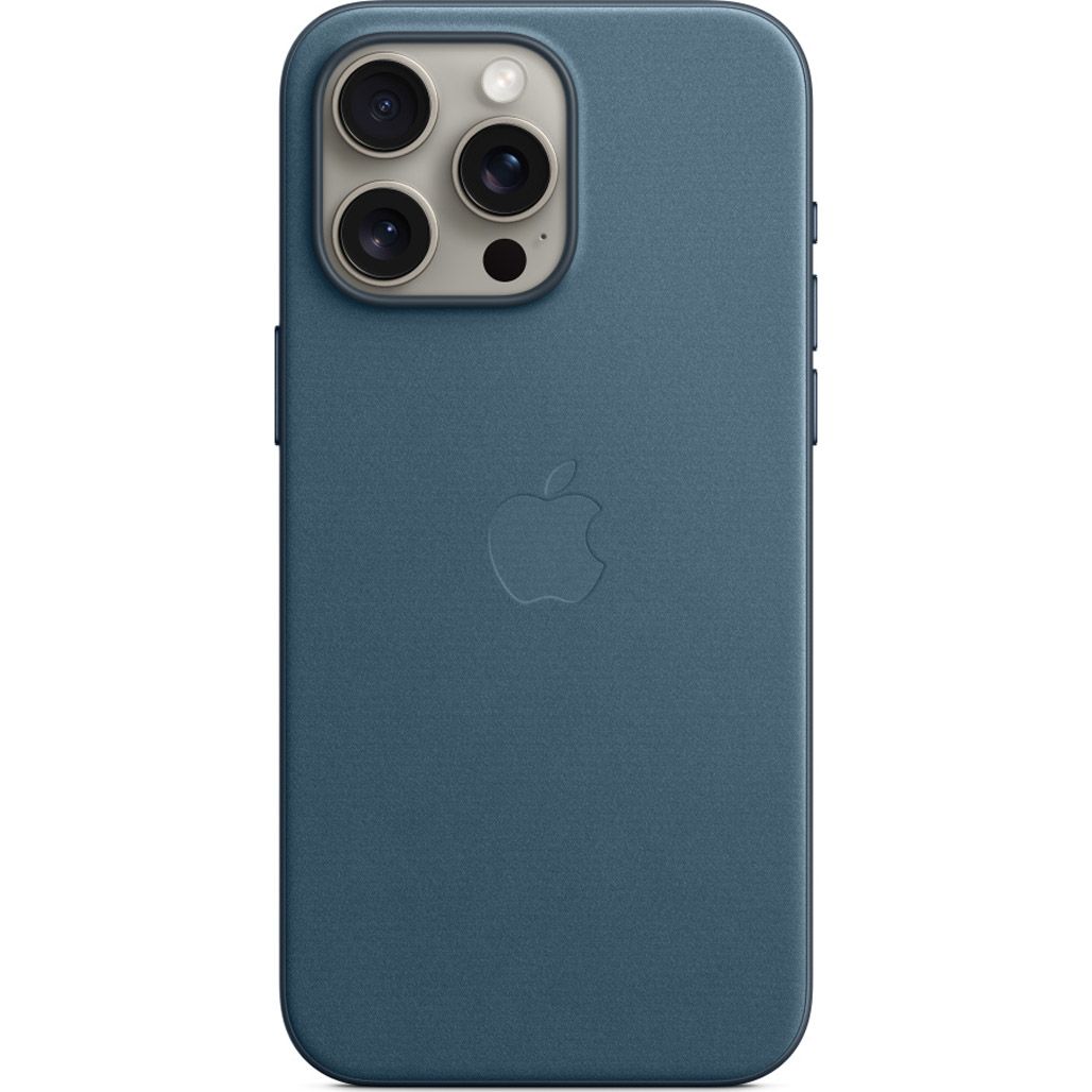 

Чехол Apple FineWoven Case with MagSafe для iPhone 15 Pro Max Pacific Blue (MT4Y3ZM/A)
