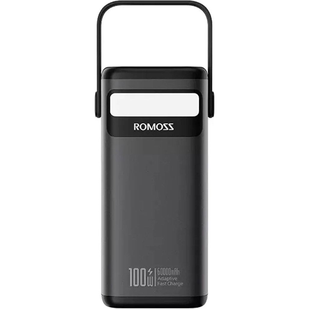 Зовнішній акумулятор Romoss PMT60 60000mAh 100W Black (PMT60-1D2-2133H)