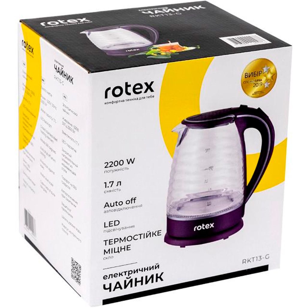 Електрочайник ROTEX RKT13-G