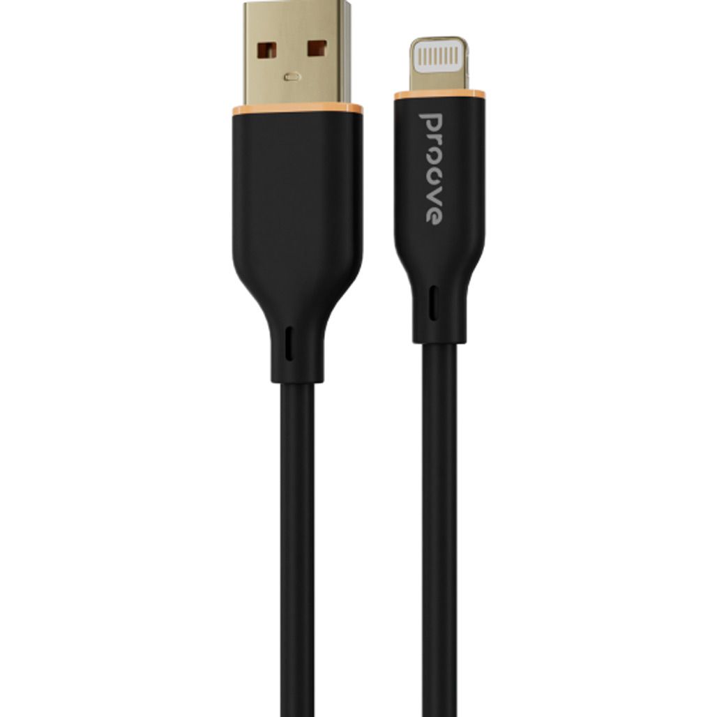 

Кабель Proove Jelly Silicone USB-A to Lightning 1m Black (CCJS20001101)