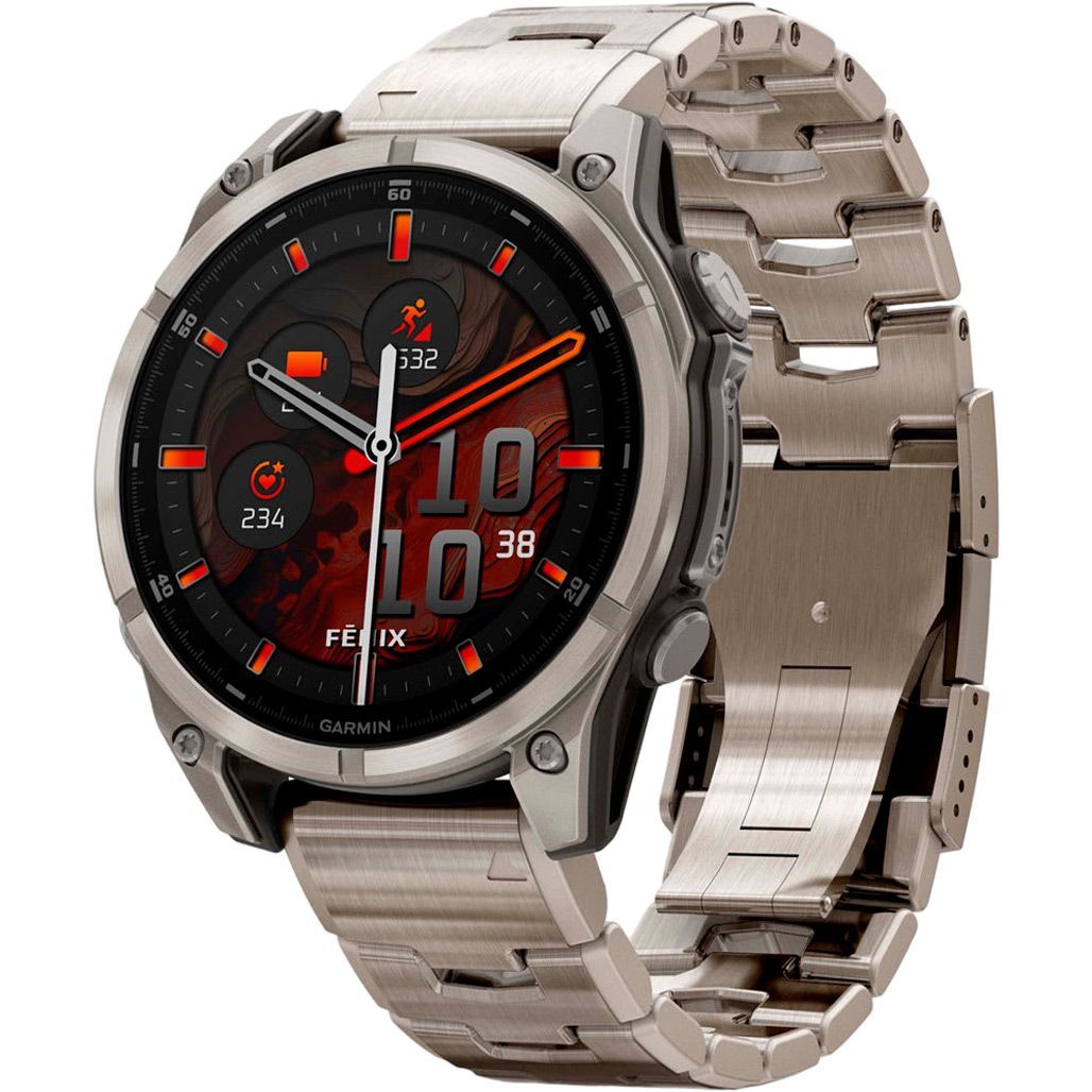 

Смарт-часы Garmin Fenix 8 AMOLED Sapphire 47mm Titanium with Vented Titanium Bracelet (010-02904-40)