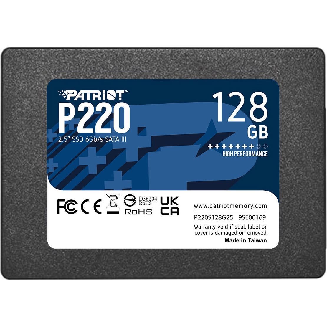 

SSD накопичувач Patriot P220 128GB (P220S128G25)