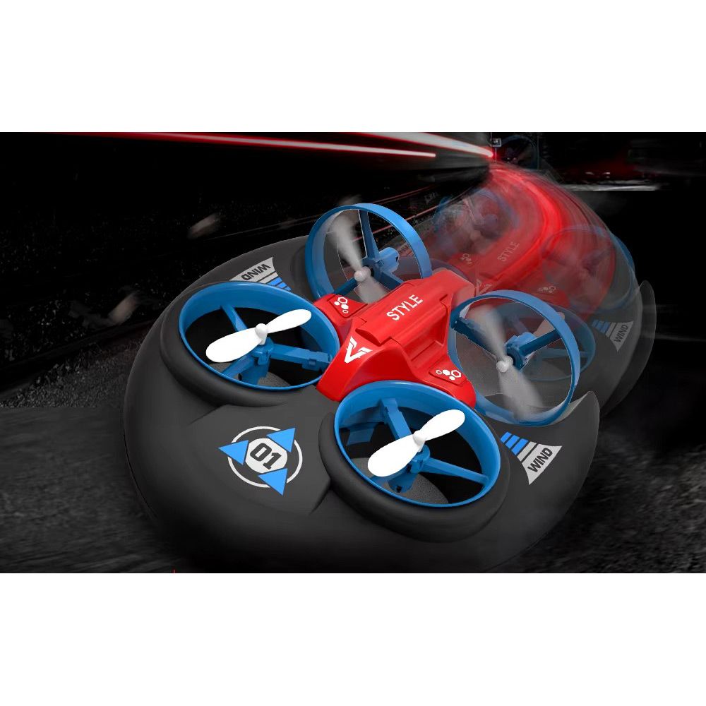 Квадрокоптер JJRC H101 Vehicle Drone Boat 3in1 Blue-Grey
