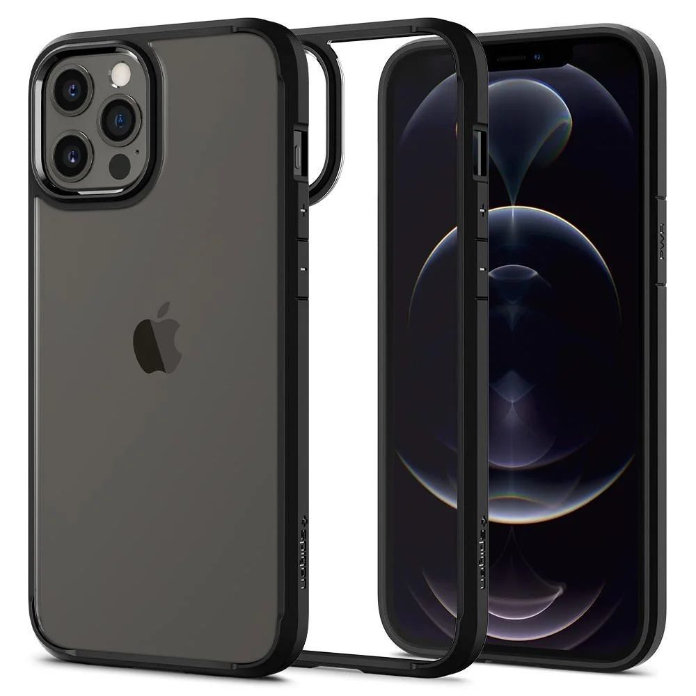 

Чехол Spigen Ultra Hybrid Case для Apple iPhone 12 Pro Max Matte Black (ACS01619) [51568]