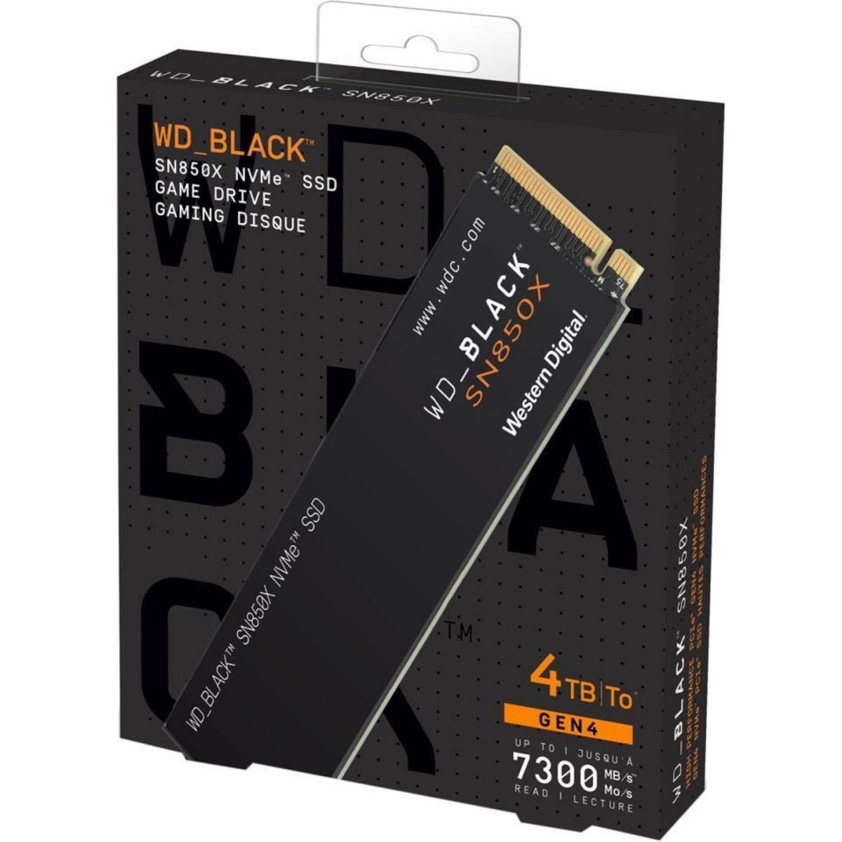 ≡ SSD накопитель WD Black SN850X 4TB (WDS400T2X0E) - купить в