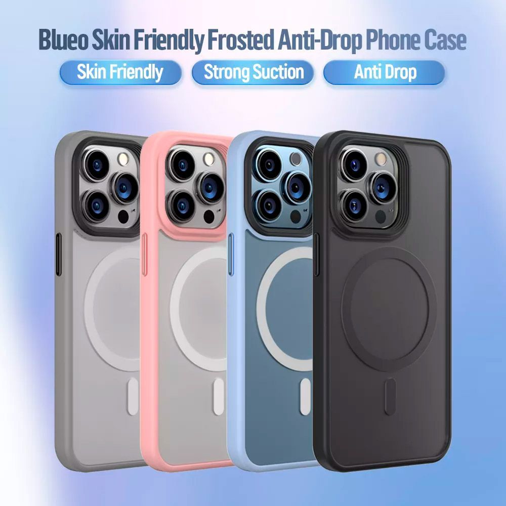Чохол Blueo Frosted Anti-Drop with MagSafe для Apple iPhone 14 Pro Black