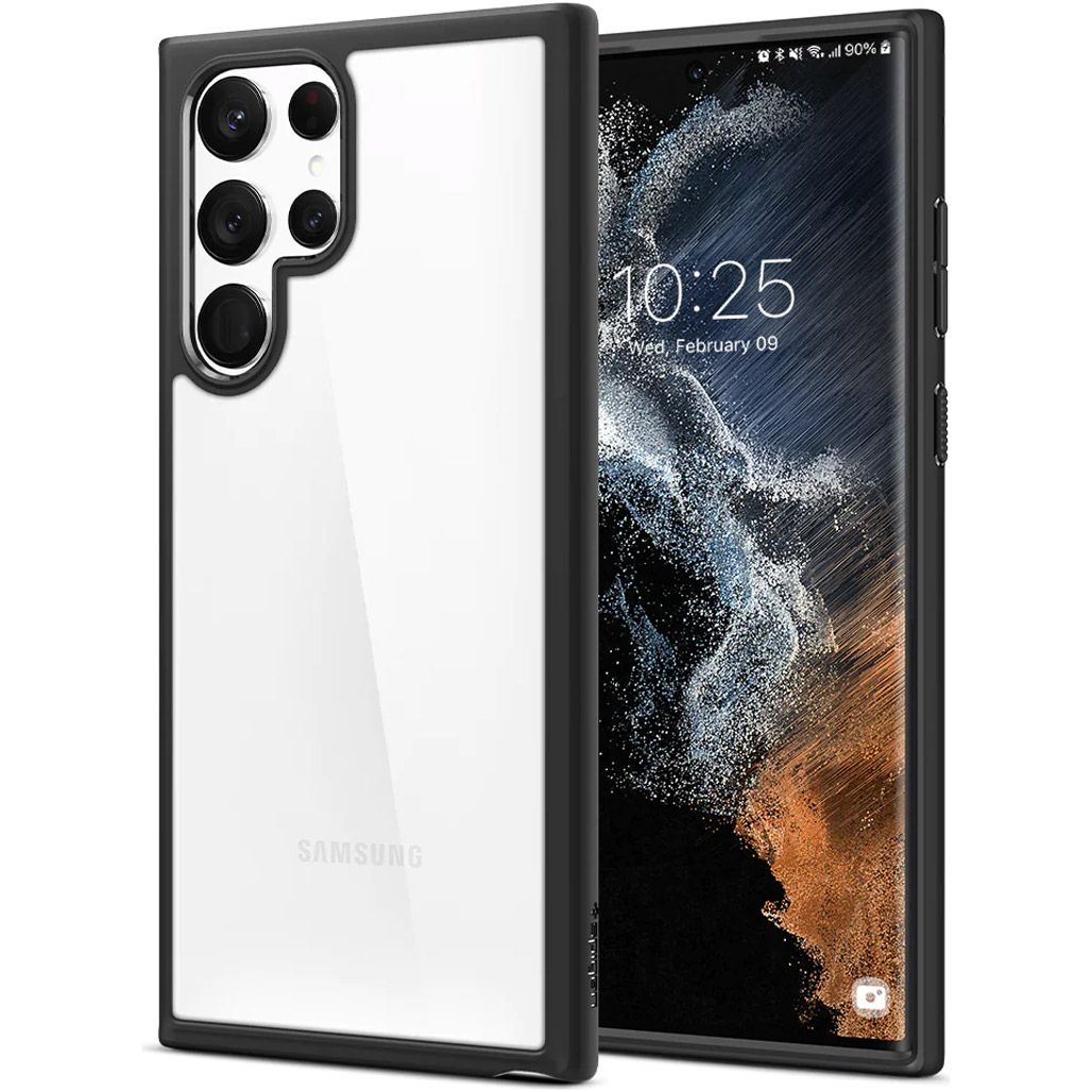 

Чохол Spigen Ultra Hybrid для Samsung Galaxy S22 Ultra S908 Matte Black (ACS03919)