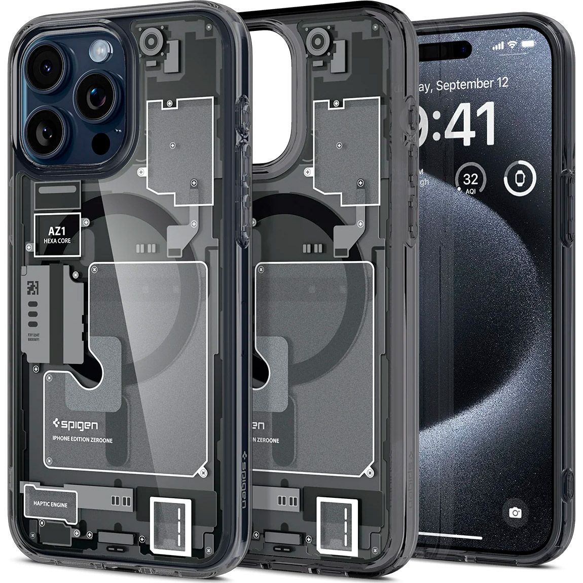 Чохол Spigen Ultra Hybrid Zero One with MagSafe для Apple iPhone 15 Pro Black (ACS06721)