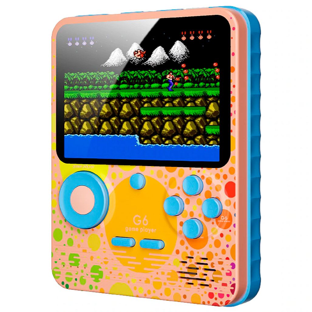 

Ретро ігрова приставка SUP G6 Game Box Portable 500-games + Powerbank Pink