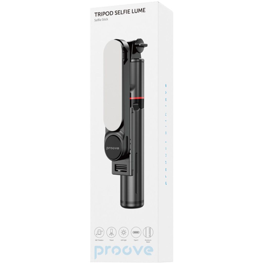 Селфі-монопод Proove Selfie Lume Black (MPSL00010001)