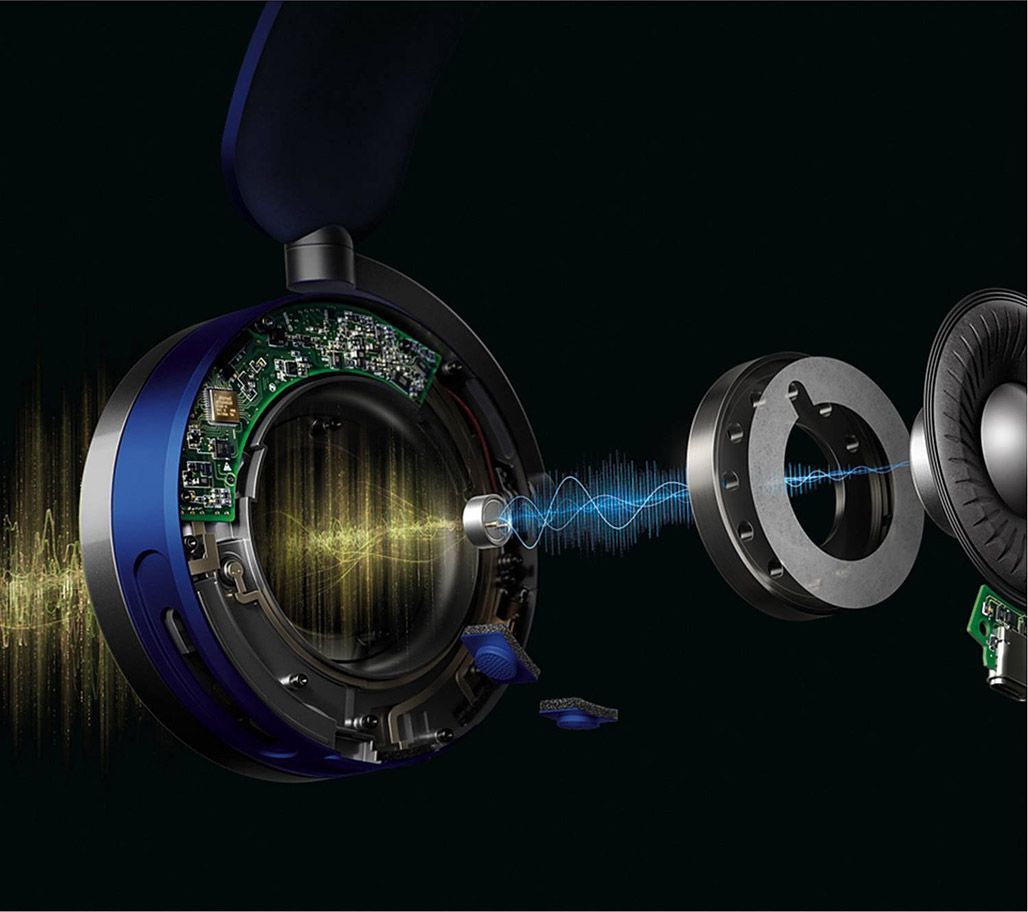 Навушники з вбудованим очищувачем повітря Dyson Zone Ultra Blue/Prussian Blue (376087-01)
