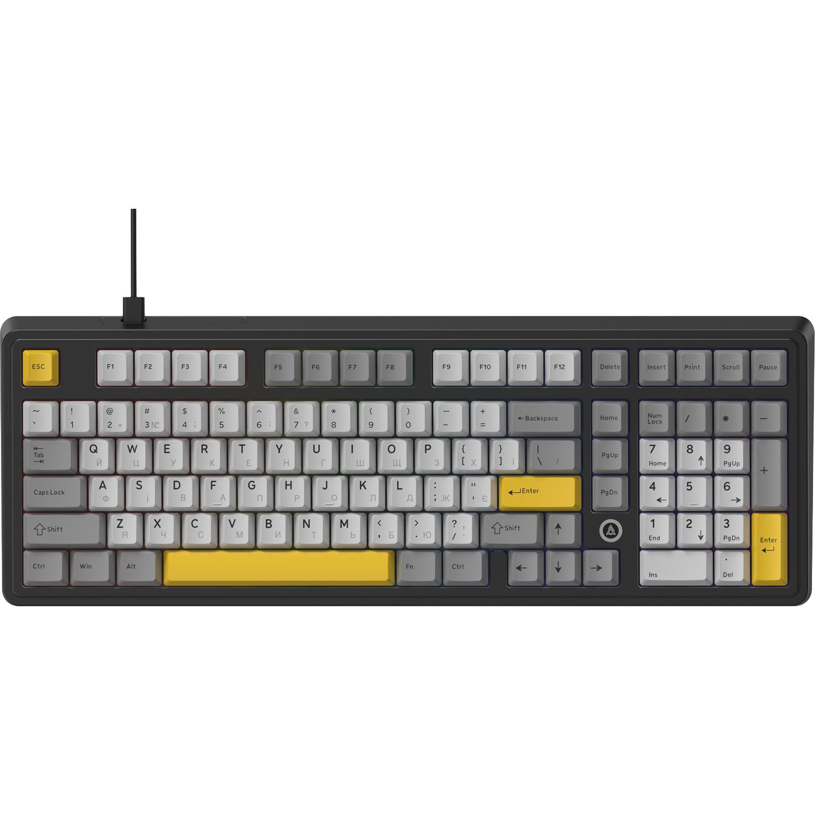

Клавиатура Ajazz AK980 MAX Magnetic Switch Black/Grey/Yellow (AK980-MAX-M-BGY)